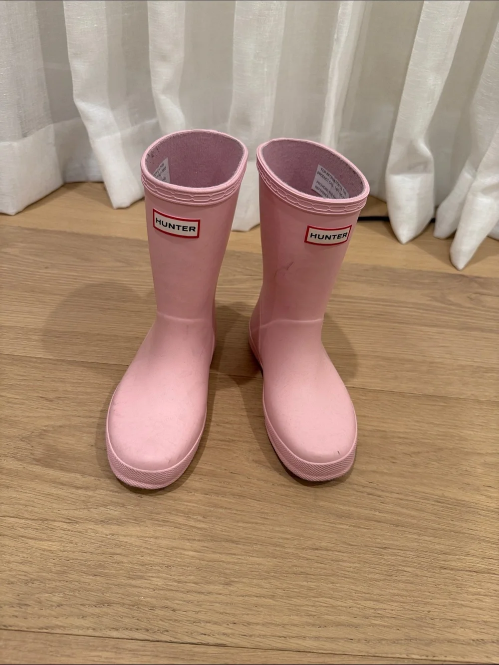 Hunter Kids Soft Pink Waterproof Rain Boots